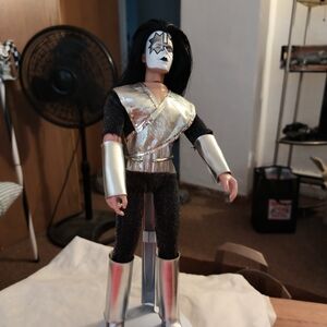 KISS  ACE FREHLEY FIGURE NOT MEGO 12 TALL WITH METAL STAND